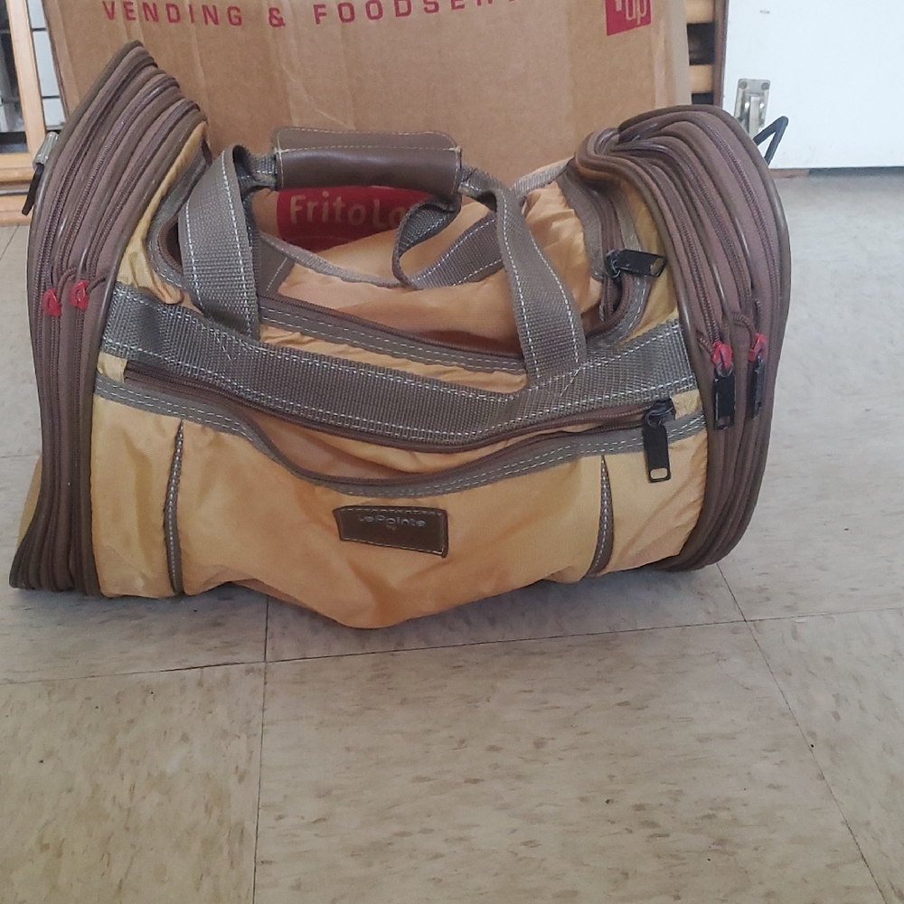 Stylish Tan and Brown Duffel Bag for Men